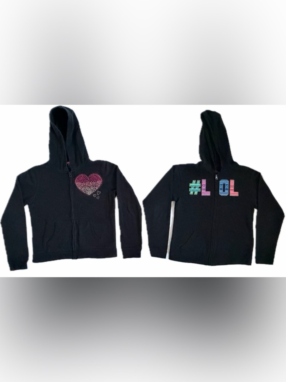 2 Girls Hoodie Jackets~Girls XL 14/16